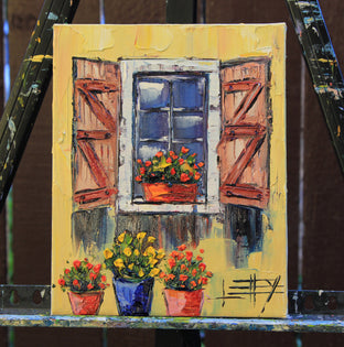 Italy With Me by Lisa Elley |  Side View of Artwork 