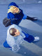 Original art for sale at UGallery.com | Couple in Blue Walking in Paris by Warren Keating | $1,375 | oil painting | 24' h x 18' w | thumbnail 1