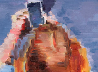 Original art for sale at UGallery.com | Hollywood Girlfriends on Mobile Phones by Warren Keating | $1,575 | oil painting | 18' h x 24' w | photo 4