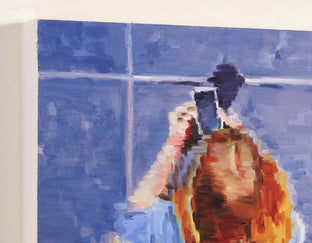 Original art for sale at UGallery.com | Hollywood Girlfriends on Mobile Phones by Warren Keating | $1,575 | oil painting | 18' h x 24' w | photo 2