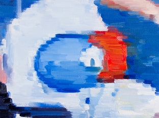 Original art for sale at UGallery.com | Red Cap And Cargo Shorts On Hollywood Boulevard by Warren Keating | $1,475 | oil painting | 18' h x 24' w | photo 4