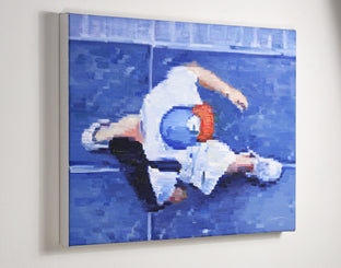 Original art for sale at UGallery.com | Red Cap And Cargo Shorts On Hollywood Boulevard by Warren Keating | $1,475 | oil painting | 18' h x 24' w | photo 3