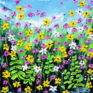 Original art for sale at UGallery.com | Garden of Mine by Lisa Elley | $325 | oil painting | 10' h x 10' w | photo 1