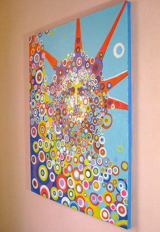Original art for sale at UGallery.com | Statue of Liberty by Natasha Tayles | $800 | acrylic painting | 28' h x 22' w | photo 2