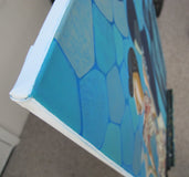 Original art for sale at UGallery.com | In Good Company by Diana Elena Chelaru | $1,600 | acrylic painting | 36' h x 28' w | thumbnail 2