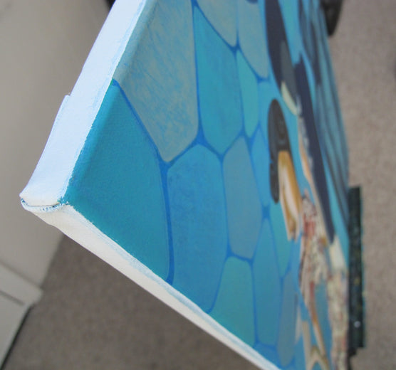 In Good Company by Diana Elena Chelaru |  Side View of Artwork 