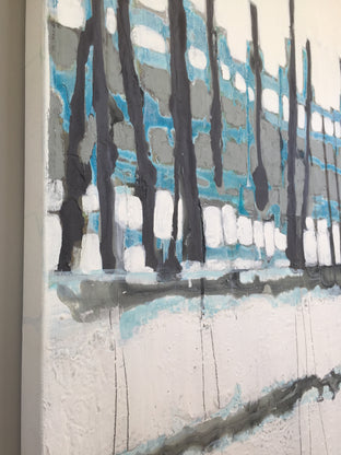 Misty Morning IIX by Pat Forbes |  Side View of Artwork 