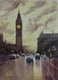 Original art for sale at UGallery.com | Big Ben from Westminster Bridge by Swarup Dandapat | $550 | watercolor painting | 16.6' h x 11.7' w | thumbnail 1