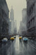 Original art for sale at UGallery.com | Walking in the Rain by Swarup Dandapat | $750 | watercolor painting | 22' h x 15' w | thumbnail 1