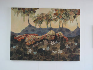 Original art for sale at UGallery.com | Afterglow by Diana Elena Chelaru | $2,600 | mixed media artwork | 36' h x 48' w | photo 3