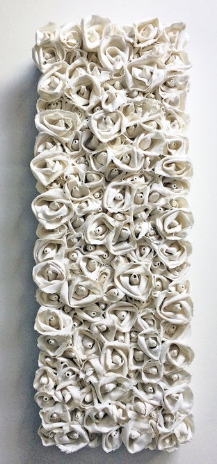 Original art for sale at UGallery.com | Snowy Whites by Andrea Cook | $675 | fiber artwork | 24' h x 12' w | photo 1