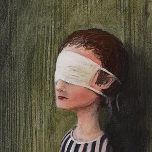 Original art for sale at UGallery.com | The Mask by Krzysztof Iwin | $1,750 | acrylic painting | 11.81' h x 15.74' w | photo 3