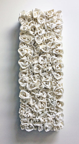 Original art for sale at UGallery.com | Snowy Whites by Andrea Cook | $675 | fiber artwork | 24' h x 12' w | photo 3