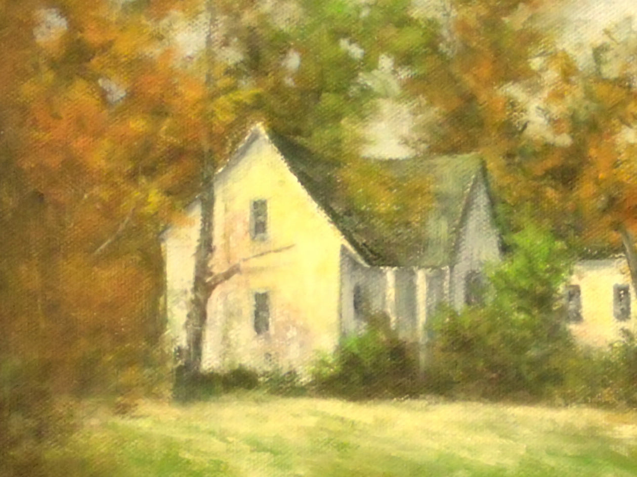 House on the Hill by Gail Greene |  Closeup View of Artwork 
