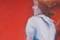 Original art for sale at UGallery.com | Blue Skirt by Nata Zaikina | $1,100 | oil painting | 24' h x 24' w | thumbnail 4