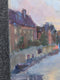 Original art for sale at UGallery.com | Sunset in Leiden by Oksana Johnson | $600 | oil painting | 11' h x 14' w | thumbnail 2