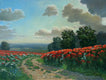 Original art for sale at UGallery.com | Poppy Path by Stefan Conka | $1,400 | oil painting | 23.6' h x 31.4' w | thumbnail 1