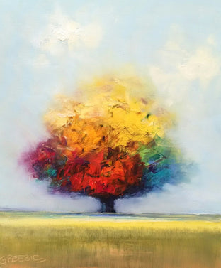 Original art for sale at UGallery.com | Magnificent Tree by George Peebles | $575 | oil painting | 24' h x 20' w | photo 1