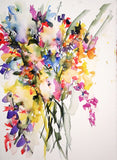 Original art for sale at UGallery.com | Spring Bouquet XIV by Karin Johannesson | $625 | watercolor painting | 14' h x 11' w | thumbnail 1