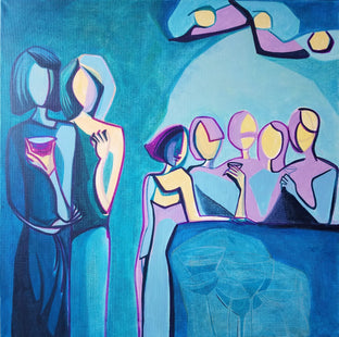 Original art for sale at UGallery.com | Late Evening by Diana Elena Chelaru | $725 | acrylic painting | 20' h x 20' w | photo 1
