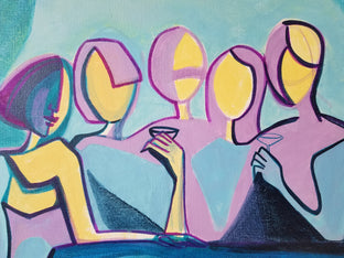 Original art for sale at UGallery.com | Late Evening by Diana Elena Chelaru | $725 | acrylic painting | 20' h x 20' w | photo 4