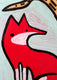 Original art for sale at UGallery.com | Fox Wren Tree by Jessica JH Roller | $375 | acrylic painting | 16' h x 12' w | thumbnail 1