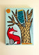 Original art for sale at UGallery.com | Fox Wren Tree by Jessica JH Roller | $375 | acrylic painting | 16' h x 12' w | thumbnail 4