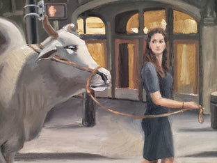 Original art for sale at UGallery.com | Brahman by Michael Wedge | $975 | oil painting | 22' h x 28' w | photo 4