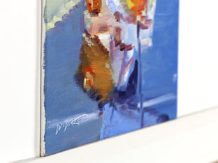Blonde Taking Photo with Star on Hollywood Boulevard by Warren Keating |  Side View of Artwork 