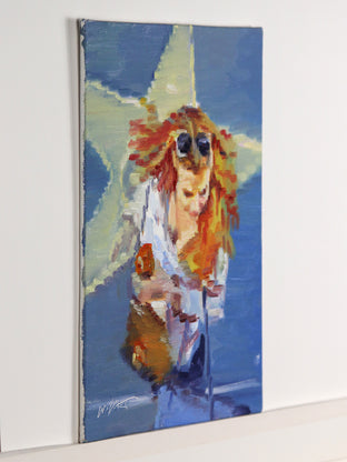 Blonde Taking Photo with Star on Hollywood Boulevard by Warren Keating |  Context View of Artwork 