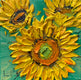 Original art for sale at UGallery.com | A Little Van Gogh by Lisa Elley | $425 | oil painting | 8' h x 8' w | thumbnail 1