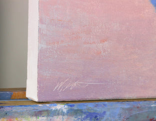 Couple on the Beach in Santa Monica by Warren Keating |  Side View of Artwork 