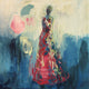 Original art for sale at UGallery.com | Who Are These Angels LIV by Naoko Paluszak | $1,650 | oil painting | 20' h x 20' w | thumbnail 1