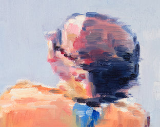 Young Woman Beachgoer at Santa Monica Pier by Warren Keating |   Closeup View of Artwork 