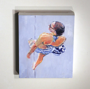 Young Woman Beachgoer at Santa Monica Pier by Warren Keating |  Context View of Artwork 
