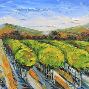 Original art for sale at UGallery.com | Napa Valley in the Summer by Lisa Elley | $675 | oil painting | 20' h x 20' w | photo 1