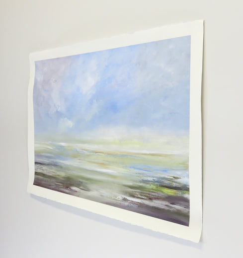 By the Beach by Jenn Williamson |  Side View of Artwork 