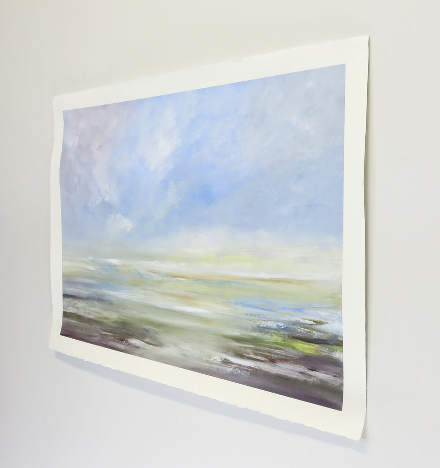 By the Beach by Jenn Williamson |  Side View of Artwork 