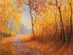 Original art for sale at UGallery.com | The Memory of Autumn by Dariusz Choinski | $925 | oil painting | 12' h x 16' w | thumbnail 1