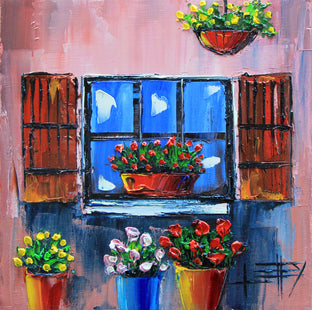 Original art for sale at UGallery.com | Italian Days by Lisa Elley | $300 | oil painting | 10' h x 10' w | photo 1