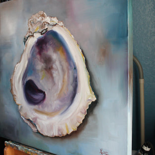Gulf Oyster II by Kristine Kainer |  Side View of Artwork 