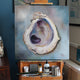 Original art for sale at UGallery.com | Gulf Oyster II by Kristine Kainer | $1,200 | oil painting | 24' h x 24' w | thumbnail 3