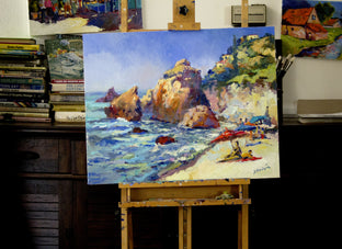 Sunny Day on The Beach, Pacific Ocean by Suren Nersisyan |  Context View of Artwork 