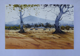 Original art for sale at UGallery.com | And into the Forest I Go by Swarup Dandapat | $750 | watercolor painting | 15' h x 22' w | photo 3
