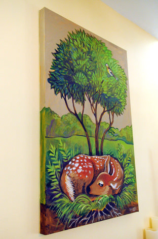 Original art for sale at UGallery.com | Tree of Life by Kira Yustak | $1,075 | acrylic painting | 36' h x 24' w | photo 2