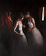 Original art for sale at UGallery.com | Two Dancers by John Kelly | $2,850 | oil painting | 25.5' h x 22.5' w | thumbnail 1
