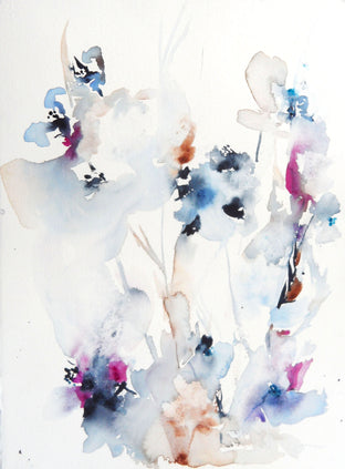 Original art for sale at UGallery.com | Winter Scene I by Karin Johannesson | $425 | watercolor painting | 15' h x 11' w | photo 1