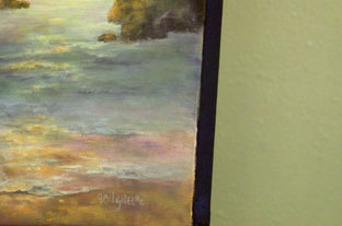 Original art for sale at UGallery.com | Twilight Interlude by Gail Greene | $525 | oil painting | 16' h x 16' w | photo 2