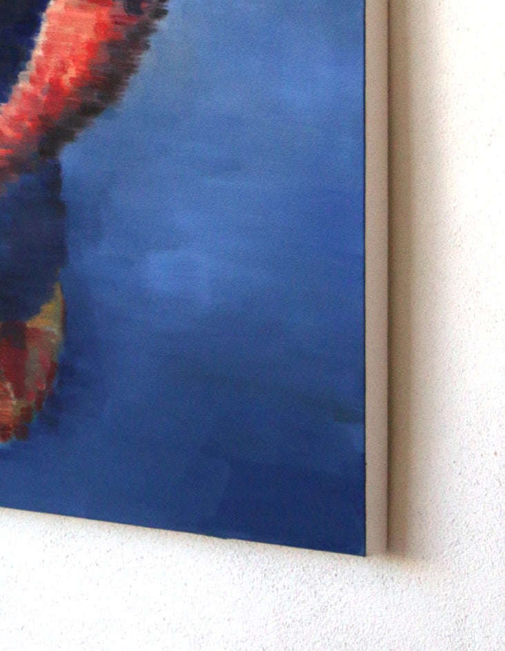 Cowboy Going into a Bar in Santa Fe by Warren Keating |  Context View of Artwork 
