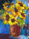Original art for sale at UGallery.com | Leave the Blues Behind by Judy Mackey | $375 | oil painting | 12' h x 9' w | thumbnail 4